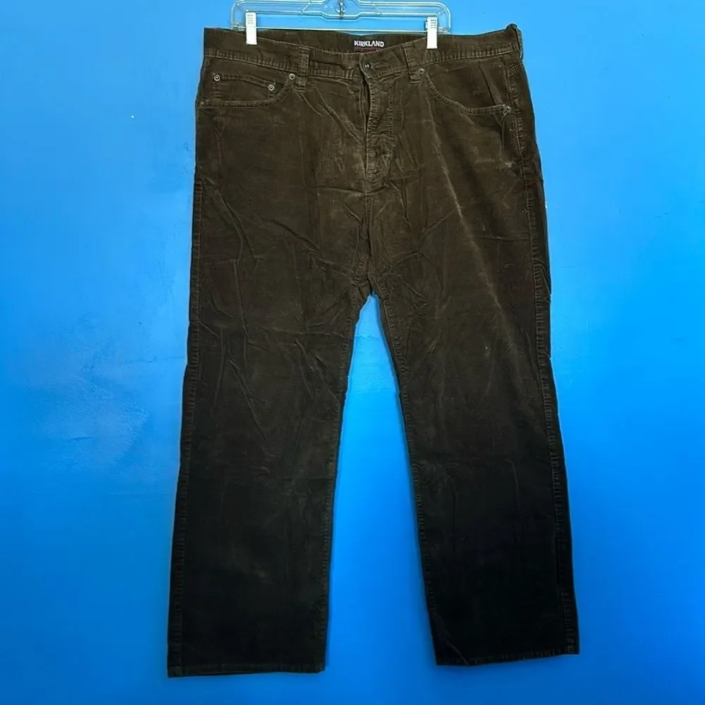 Kirkland Men’s Corduroy Pants Chocolate Brown Size 40x30 Casual Jeans Style